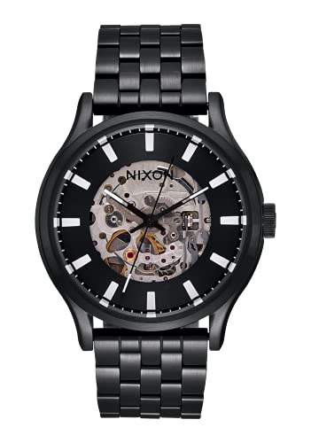 NIXON Spectra A1323 - Black/Black - 100M Water Resistant Unisex Automatic Fashion Watch (40mm Watch Face, 20mm-18mm Stainless Steel Band)