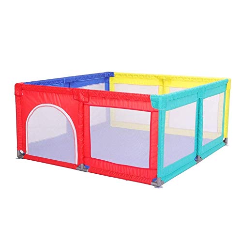 Laufstall Tragbarer Baby-Spielplatz Für Kleinkind, Großer Sicherheitszaun Für Kinder, Tragbarer Spielzaun Für Kinder, Multicolor (größe : 150x150x70cm)