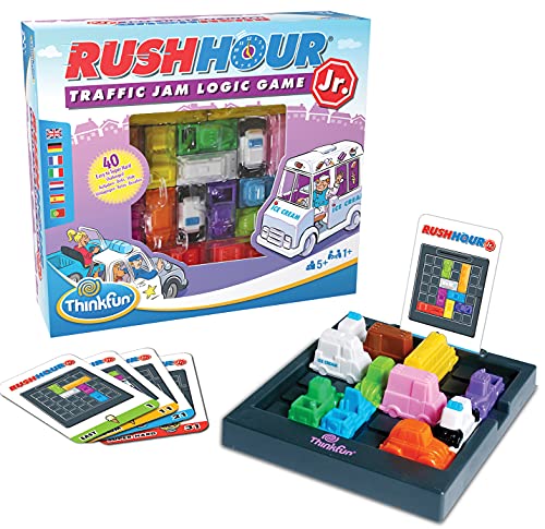 Thinkfun Rush Hour Junior – Traffic Jam Logic Brain Challenge Spiel und Stiel Spielzeug für Kinder ab 5 Jahren