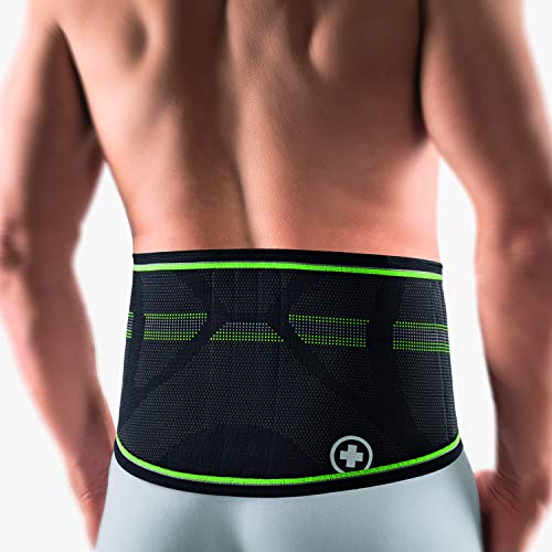 Bort StabiloBasic Sport Rückenbandage mit Pelotte, schwarz-grün 4