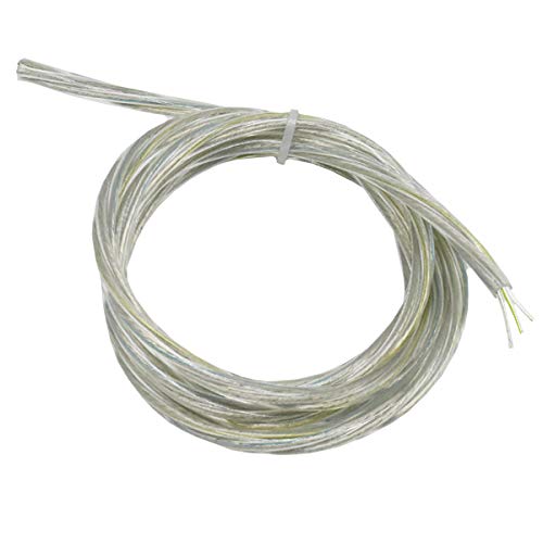 Kabel 3 x 0,75mm² transparent 10 Meter PVC/PVC isolierte Leitung gedrehte Adern Leuchtenkabel Lampenkabel Strom-Kabel 3G