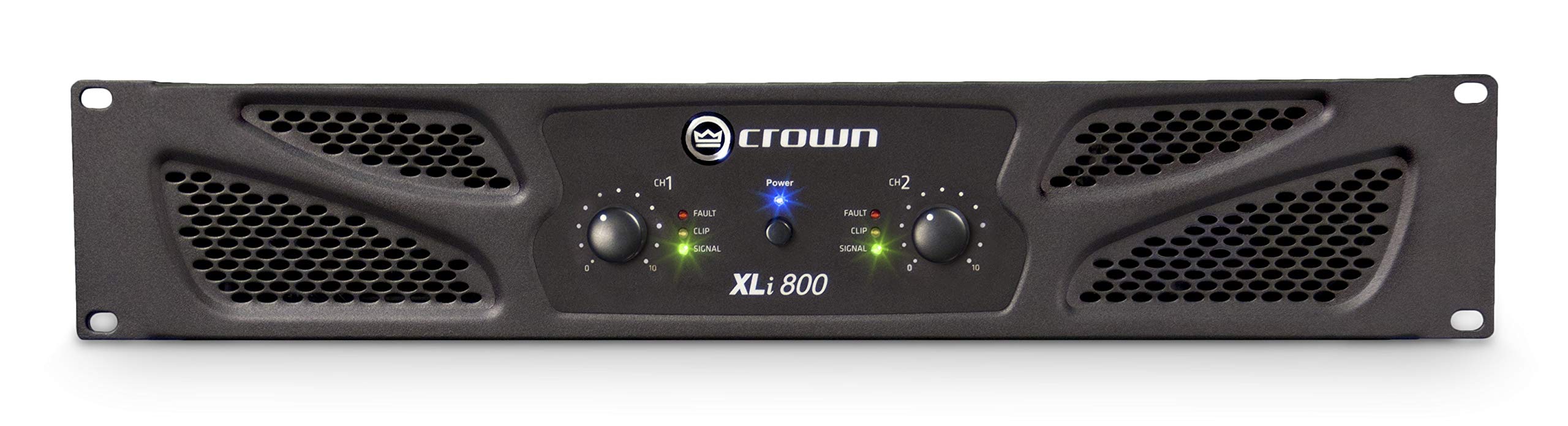 Crown XLI 800 2.0 Wired Black Audio Amplifier – Audio-Verstärker (2.0 Channels, 0.5%, 100 dB, 59 dB