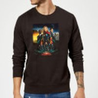 Captain Marvel Movie Starforce Poster Sweatshirt - Black - XL - Schwarz