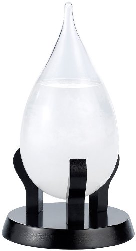 Carlo Milano Wetterglas: Modernes Fitzroy-Sturmglas in Tropfenform, 22cm (Sturmglas zur Wettervorhersage)