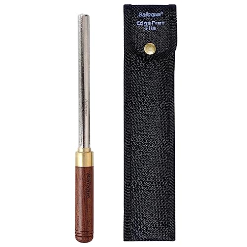Guitar Fret Crowning Dressing File With Square Wood Handle Small Medium Large Edges Guitar Repairing Luthier Guitar Tool Guitar Fret Crowning Dressing File Narrow/Medium/Wide 3 Edges Size Improved 3rd
