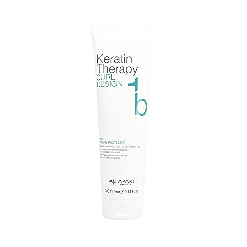 AlfaParf Keratin Therapy Curl Design 1b Move Creamy Protector 300ml - Creme für Lockiges Haare