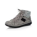 Rieker Damen Z4230 Kurzschaft Stiefel, Grau (Grey/Fog/Schwarz 40), 37 EU