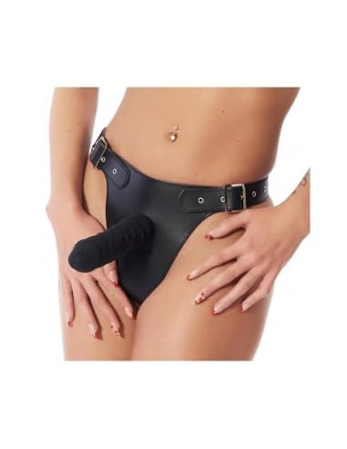 Erotic Fashion ra7252 Strap-on, schwarz Leder Verstellbar, 1er-Pack (1 x 1 Stück)