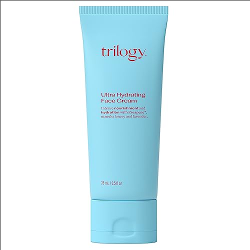 Trilogy Ultra Hydrating Face Cream, intensive Feuchtigkeitspflege für trockene und empfindliche Haut, 100% natürliche Inhaltsstoffe