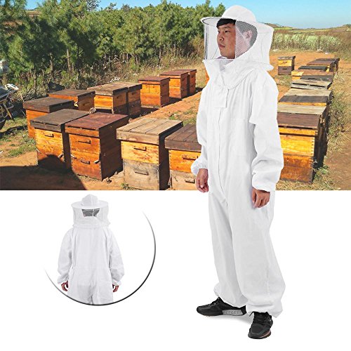 Zerodis Imkerei Anzug Schutzbekleidung mit Schleier Bienenzucht Werkzeuge Zubehör Imkerei Ausrüstung für Mann Frauen Professionell(XXL)
