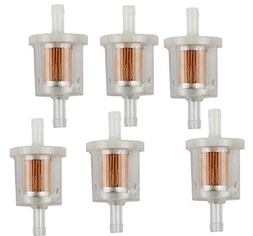 OxoxO Compatible with 49019-0027 Fuel Filter Compatible with Kawasaki 49019-7001 Lawn Mower Tune up Kits (6 Pcs)
