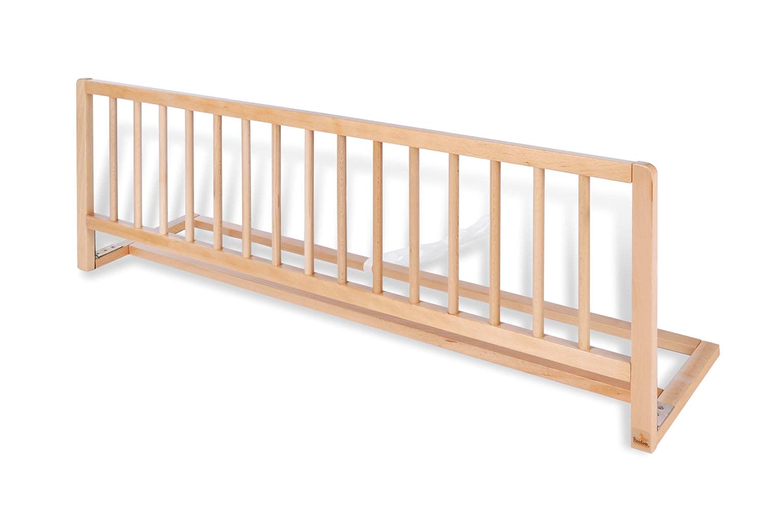 PINOLINO Rausfallschutz für Kinder aus Buche Massivholz, klappbares Bettgitter für Reisen, 115 x 40 x 32 cm, Bettschutzgitter für Kleinkinder und Babys, Natur