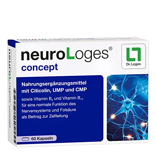 neuroLoges® concept - 60 Kapseln - Nahrungsergänzungsmittel mit Citicolin, UMP und CMP