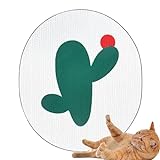 Katzenkratzpad für die Wand, Katzenkratzpad, Kratzmatte aus Pappe für Katzen, Wandkratzer, Heimtierbedarf mit Panda-Kaktus-Fußball-Geister-Design für kleine Haustiere und Hauskatzen