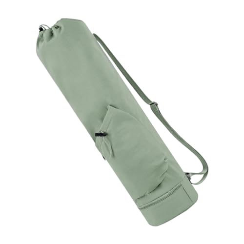 F Fityle Yogamatten-Tasche mit Kordelzug für Erwachsene, multifunktionale Aufbewahrungstasche mit Reißverschluss, Yogamattenhalter, Yogamattenträger für, Grün