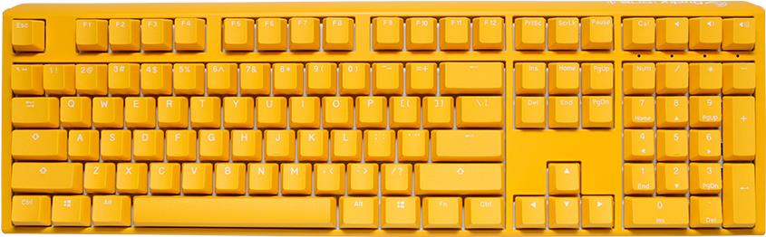 Ducky ONE 3 RGB Gelb - Mechanische Tastatur in voller Größe - MX Silent Red (DKON2108ST-SUSPDYYYC1)