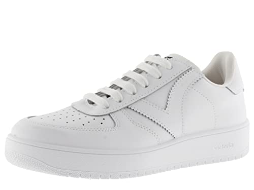 victoria Damen Plateau 1258200-WOMEN Madrid Leather Sneaker Blanco 41