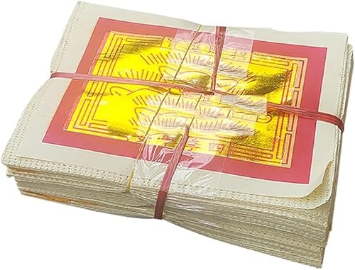 CROKZ Chinesisches Joss-Papiergeld, Ahnengeld, Joss-Papiergeld for Verbrennen, Jinbao-Gold, 105 Blatt, Wellengold / 409