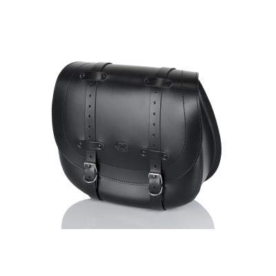 Customacces Leder Satteltasche Richtig HD Model AP0008N Black, Schwarz Size