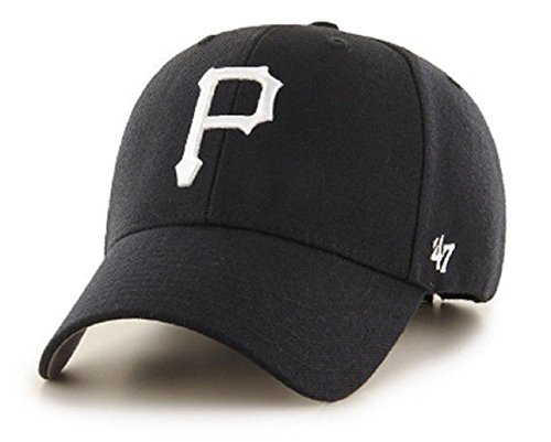 47 Brand '47' Pittsburgh Pirates Schwarz & Weiß Logo Logo MVP – Schwarz