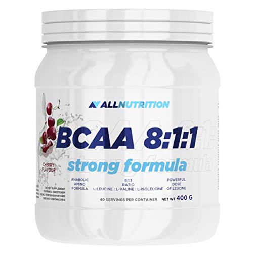 ALLNUTRITION BCAA 8:1:1 Starke Formel für bessere Muskeleffizienz Nach dem Training - Regeneration Tägliches Diätelement Gesunde Ergänzung - Trainingsunterstützung 400 g Orange