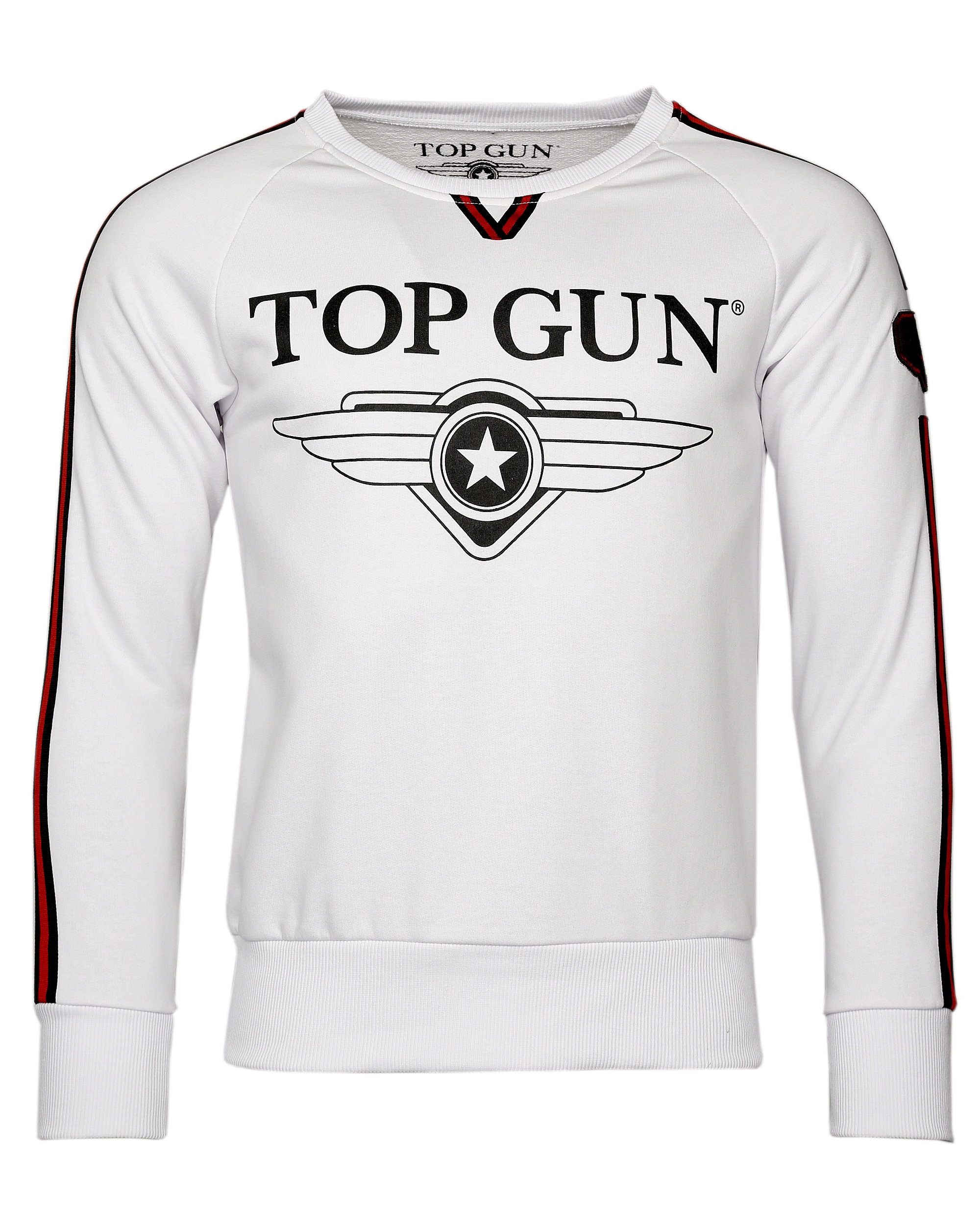 Top Gun Herren Sweatshirt Kapuzenpullover TG2019-1013 (L, White)