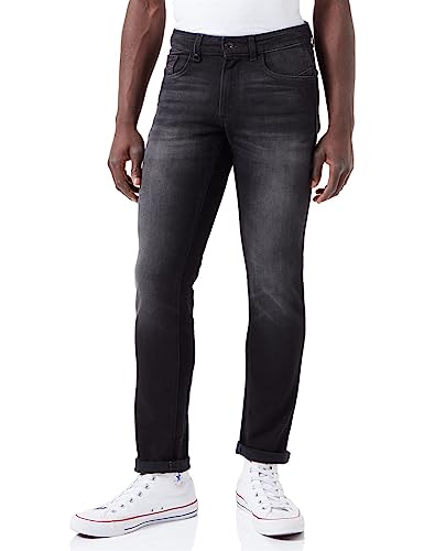 Camel Active Herren 5-Pocket Madison Straight Jeans, Blau (Dark Blue Used 46), W44/L34 (Herstellergröße: 44/34)
