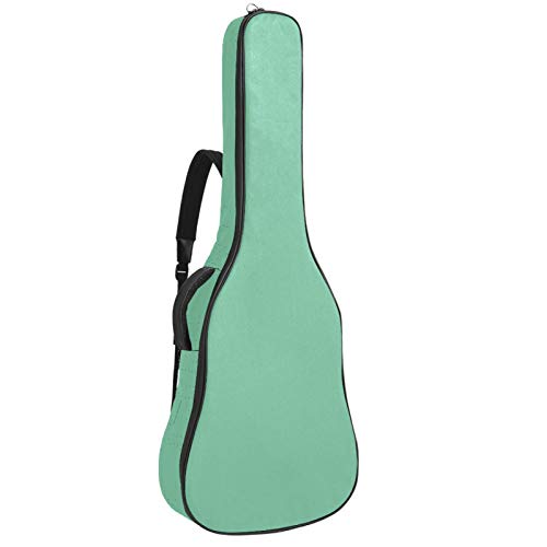 Gitarrentasche mit Reißverschluss, wasserdicht, weich, für Bassgitarre, Akustik- und klassische Folk-Gitarre, Grün