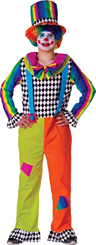Dress Up America lustiges Clownskostüm für Kinder - Joker Kostüm für Herren - klassisches Zirkusartisten Outfit - lustige Neuheiten für Rollen- & Rollenspiele - tolles Geschenk für Spaß & Lernen