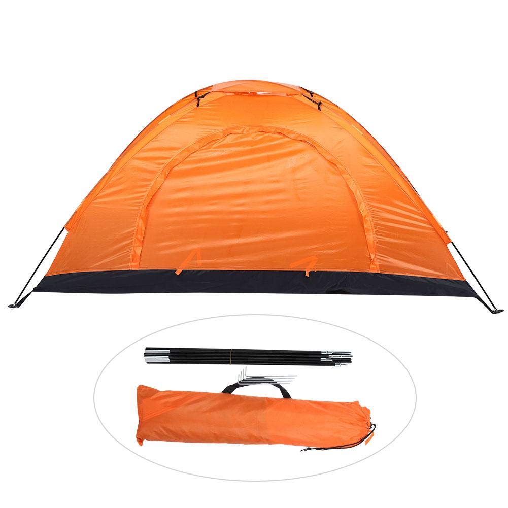 Vbest life Outdoor Zelt, Einzelperson Camping Zelt zum Angeln Klettern (Orange)