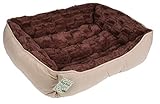 Hundebett Hundekissen Hundekörbchen Katzenbett Katzenkissen 3 Verschiedene Größen Haustierbett Hund Katze Bett Körbchen Kissen (63x53x16)