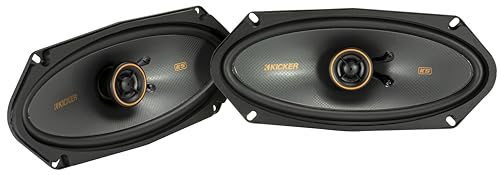 KICKER 51KSC41004 Coaxial Speaker System, 2-Way Design, One (1) Pair, 4" x 10" (100mm x 250mm) Polypropylene Woofer/Midrange, 1/2" (13mm) Silk-Dome Tweeters, 75 Watts RMS, 150 Watts Peak