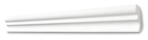 DECOSA Zierprofil D50 SILVANA, weiß, 30 Leisten à 2 m Länge, 40 x 50 mm