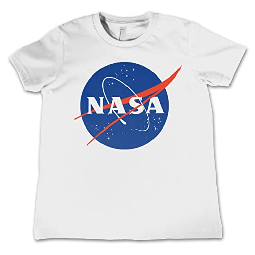 Nasa Offizielles Lizenzprodukt Insignia Kinder T-Shirt - Weiß 11/12 Jahre
