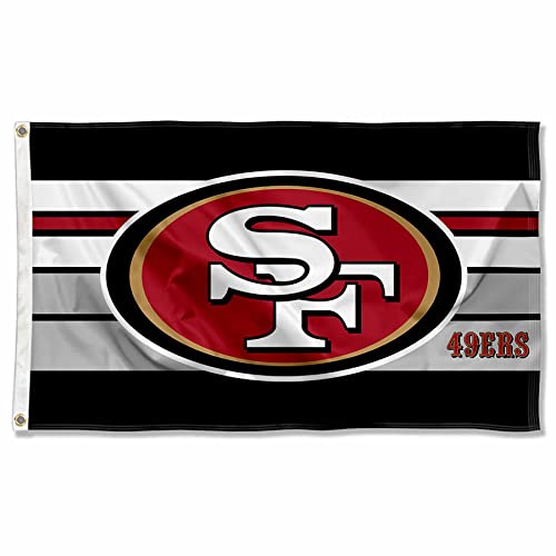 San Francisco 49ers Retro-Streifen, groß, 7,6 x 12,7 cm