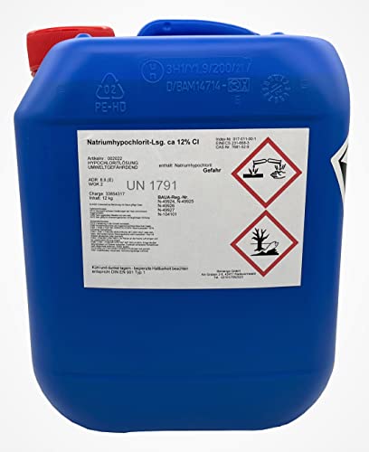 Chlorbleichlauge Natriumhypochloritlösung 12% 10l=12 kg Aktiv Chlor flüssig UN1791