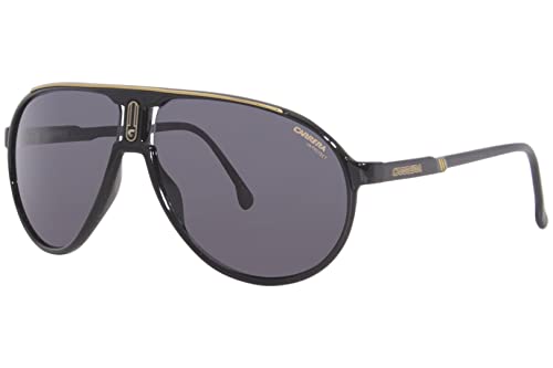 Carrera Unisex Champion65/n Sunglasses, Matte Black/Grey/Gold, One Size