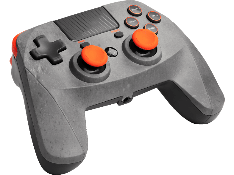 SNAKEBYTE Game:Pad 4 S wireless ROCK Controller Grau/Orange für PlayStation