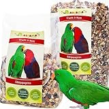 Mixerama Edelpapageien Frucht & Nuss - natürliches Futter für Papageien - bestes Papageienfutter für den Edelpapagei mit Nüssen Größe 2,5 kg