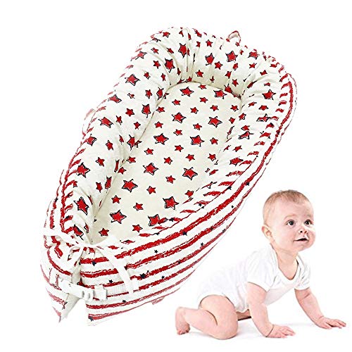 Baby-Nest 0-8 Monate 100% Baumwolle, Helfen Sie Ihrem Baby, Besser Und Tiefer Zu Schlafen （Größe: 80 X 50 Cm (Color : K)