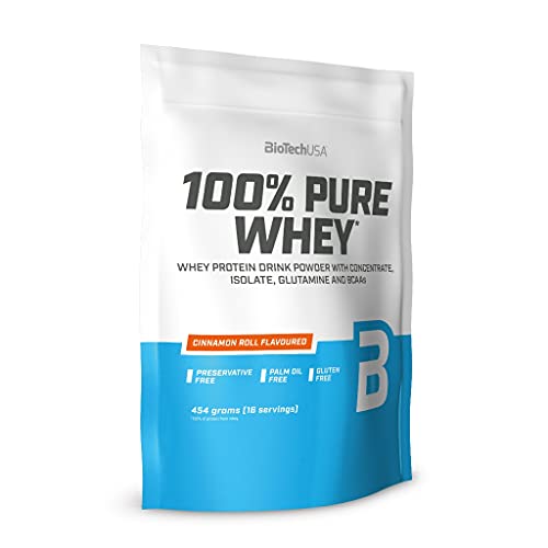2 x Biotech USA 100% Pure Whey Protein, 454g Beutel , Cookies & Cream (2er Pack)