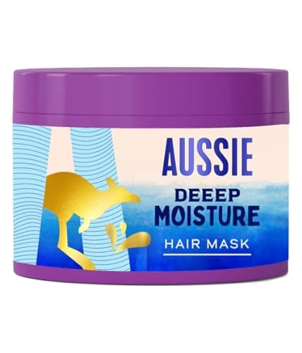 Aussie Deeep Moisture Haarmaske, vegane Haarkur – für sehr trockenes, dickes und lockiges Haar – mit Avocadoöl, Jojobaöl und Macadamianussöl, 450 ml