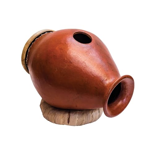 Udu Urdu Tontrommel Flaschenform 30 cm Haut Unterseite Ziegenfell Krug Claydrum Ghatam Percussion Weltmusik