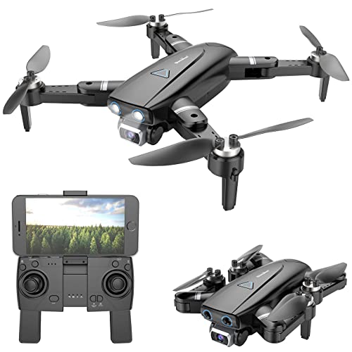Simulus Quadrokopter: Faltbare GPS-Drohne mit 4K-Cam, Brushless-Motor, WLAN, Follow-Me, App (Kameradrohne, Drohnen mit Kamera, Ferngesteuertes Spielzeug)