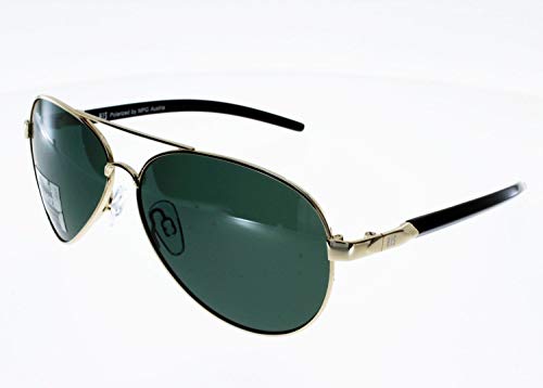 H.I.S Polarized Kindersonnenbrille HP00100, hellgold, grüne Gläser, 1 Stück