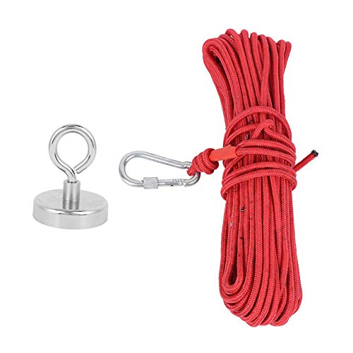 Angelmagnete mit Seil 362 lbs N35 Strong Magnet Magnet Angelkit 20M / 65.6ft Red Rope