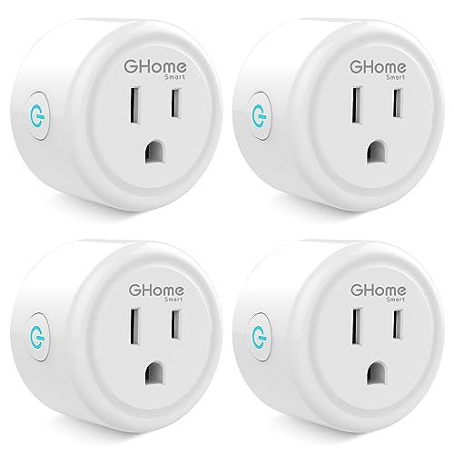 Smart Plug Mini WiFi Outlet Socket Compatible with Alexa Google Home Remote Control, Timer Function, No Hub Required ETL and FCC Listed, White