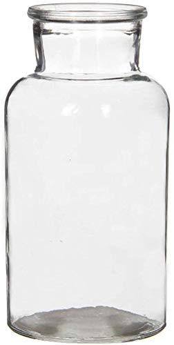 Glasflaschen Emma, Vasen in verschiedenen Größen H 14/16,5/20 cm - Apothekerflaschen Arzneimittelflaschen Glasvasen Flaschen Menge 12 x, Größe H 16,5 cm/Ø 8 cm