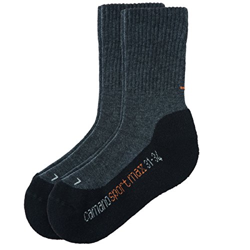 Camano Kinder Sport Socken 12er Pack, Größe:31-34;Farbe:Black (05)