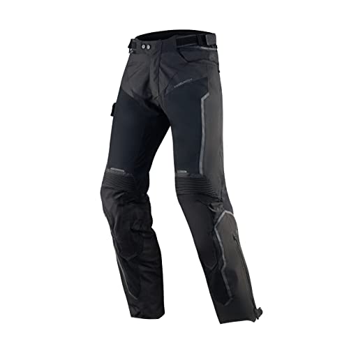 REBELHORN Hiflow IV Textile Motorradhose für Männer Knieschützer Membran rutschfeste Paneele Reflektierende Elemente Lüftungstaschen Flexible Paneele